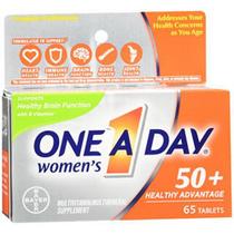 Multivitamínico One A Day Women's 50+ Healthy Advantage - Comprimidos multiminerais 65 comprimidos por One-A-Day (pacote com 6)