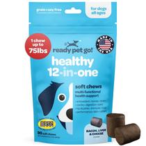 Multivitamínico para cães, mastigável, pronto para mastigar, Pet Go! 12 em 1 90 mastigações Multivitamínico para cães, mastigável, pronto para mastigar, Pet Go! 12 em 1 90 mastigações