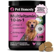 Multivitamínico para cães Pet Honesty 10 em 1 Health & Heart 180 ct Multivitamínico para cães Pet Honesty 10 em 1 Health & Heart 180 ct