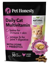 Multivitamínico para gatos mastiga Pet Honesty Health + Immune 30 dias