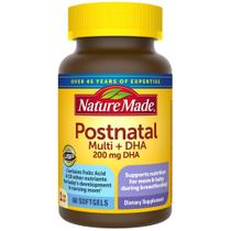 Multivitamínico pós-natal Nature Made + DHA 200 mg 60 cápsulas Multivitamínico pós-natal Nature Made + DHA 200 mg 60 cápsulas