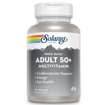 Multivitamínico Solaray uma vez ao dia para adultos com mais de 50 cápsulas completas Multivitamínico Solaray uma vez ao dia para adultos com mais de 50 cápsulas completas