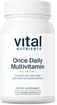 Multivitamínico Vital Nutrients, uma vez ao dia, vegano, 30 cápsulas