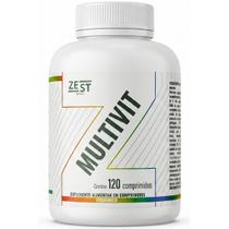 Multivitamínico Zest Nutrition Multivit 120 Comprimidos 22 Vitaminas e Minerais AZ Premium