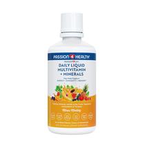 Multivitamínicos líquidos Passion 4 Life Mega com açafrão de 1 onça