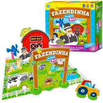 Mundo Bita Playset Fazendinha + Personagens em Madeira 42 Peças - Nig 0693