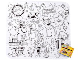 Mundo Bita Tapete Para Colorir Com Giz De Cera F00546 - Fun