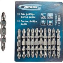 Mundo Das Ferramentas Bits Phillips Gross Dup(Ph2)2X45Mmc/10 Mundo Das Ferramentas Bits Phillips Gross Dup(Ph2)2X45Mmc/10