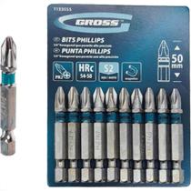 Mundo Das Ferramentas Bits Phillips Gross S2(Ph2)X 50Mm C/10 Mundo Das Ferramentas Bits Phillips Gross S2(Ph2)X 50Mm C/10