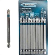 Mundo Das Ferramentas Bits Phillips Gross S2(Ph2)X 90Mm C/10