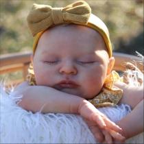 Muñeca Bebé Dormilona GUESSBELLY Recién Nacida Lindo Reborn 50 cm con Ropa