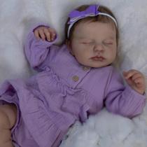 Muñeca Reborn Bebé GUESSBELLY 48cm Cuerpo de Tela Niña Durmiente Juguete Muñeca Reborn Bebé GUESSBELLY 48cm Cuerpo de Tela Niña Durmiente Juguete