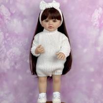 Muñeca Reborn Bebé Niña GUESSBELLY 55 cm Cuerpo Completo de Vinilo Cabello Castaño Muñeca Reborn Bebé Niña GUESSBELLY 55 cm Cuerpo Completo de Vinilo Cabello Castaño