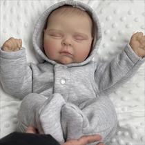 Muñeca Reborn GUESSBELLY Bebé Dormida 50 cm con Ropa 1,2 kg Muñeca Reborn GUESSBELLY Bebé Dormida 50 cm con Ropa 1,2 kg
