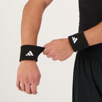 Munhequeira Adidas Preta e Branca Munhequeira Adidas Preta e Branca