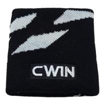 Munhequeira Atoalhada Esportiva Preto-Branco 8X8 Alta