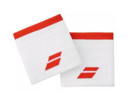 Munhequeira Babolat Curta Branca e Laranja - 2 Unidades