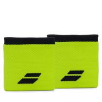 Munhequeira Babolat Logo Curta com 02 Unidade Amarela e Cinza