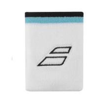 Munhequeira Babolat Logo Jumbo - Branca com Azul e Preto
