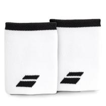 Munhequeira Babolat Logo Jumbo Longa Branca e Preta Munhequeira Babolat Logo Jumbo Longa Branca e Preta