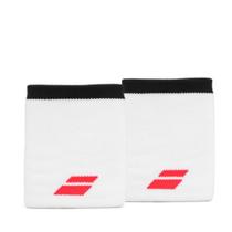 Munhequeira Babolat Logo Jumbo Longa Branca e Vermelha