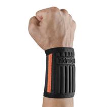 Munhequeira Cross Training Ajustável - Cor: Preta e Laranja