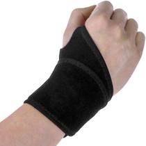 Munhequeira De Pulso Preta Neoprene Ajustável - Mbtech Munhequeira De Pulso Preta Neoprene Ajustável - Mbtech