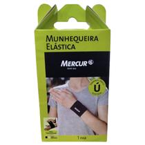 Munhequeira Elástica Ajustável Preta 1 Par - Mercur Munhequeira Elástica Ajustável Preta 1 Par - Mercur