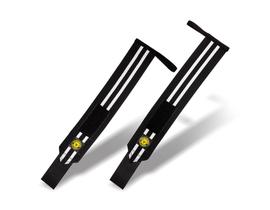 Munhequeira elastica cross - preta/branca