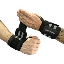 Munhequeira Elástica Larga Treino Funcional Academia E Musculação Branco