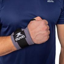 Munhequeira Elástica Longa para LPO Muvin com Fecho Ajustável para Musculação e Exercício Funcional