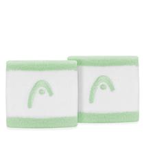 Munhequeira Head 2.5 Curta Verde Claro e Branco - Com 02 Unidades