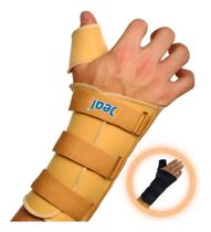 Munhequeira Imobilizador Pulso Polegar Esquerdo Bege G Munhequeira Imobilizador Pulso Polegar Esquerdo Bege G