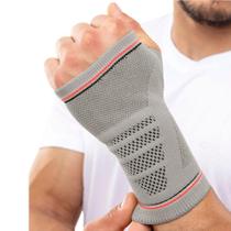 Munhequeira N1 Sport Linha Fisio Poliamida Cinza Preta e Laranja Munhequeira N1 Sport Linha Fisio Poliamida Cinza Preta e Laranja