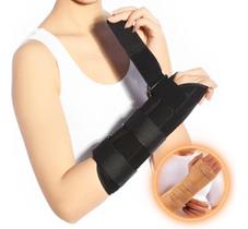 Munhequeira Órtese Imobilizador Longo Punho Esquerdo Preto M Munhequeira Órtese Imobilizador Longo Punho Esquerdo Preto M