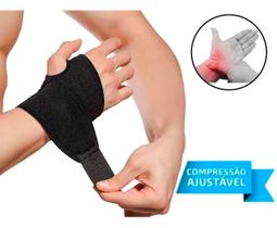 Munhequeira Para Tendinite Órtese Ajustável Neoprene Pulso - Abbmix