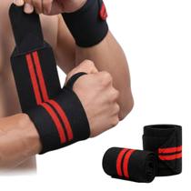 Munhequeira Play Wrist Wraps para Treino 42cm Suporte de Pulso Musculação e exercício funcional