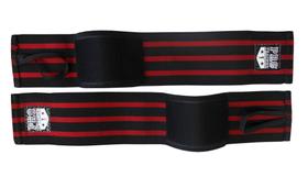 Munhequeira simples Preto com Vermelho Treino Academia Pulso