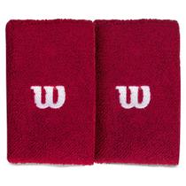 Munhequeira Wilson WRB801G Vermelha e Branca - Com 02 Unidades