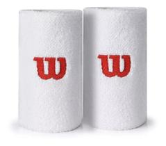 Munhequeira Wilson Wristband Logo Longa Branca WRB801002G