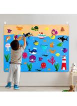 Mural Criativo Montessori Fundo Do Mar Estímulo Educacional Infantil