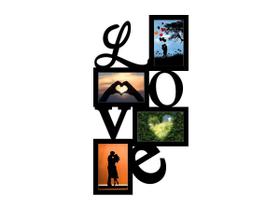 Mural De Fotos Love Decorativa Enfeite Painel De Fotos Preto Mural De Fotos Love Decorativa Enfeite Painel De Fotos Preto