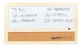 Mural De Parede Horizontal Quadro Branco Planner - Uatt Office Mural De Parede Horizontal Quadro Branco Planner - Uatt Office