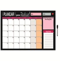Mural Planejador de Metal Mensal 40x60cm + Caneta