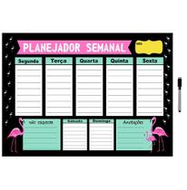 Mural Planejador De Metal Semanal 40X60Cm + Caneta M14 Mural Planejador De Metal Semanal 40X60Cm + Caneta M14