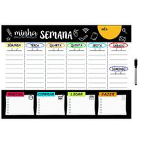 Mural Planejador De Metal Semanal 40X60Cm + Caneta M2 Mural Planejador De Metal Semanal 40X60Cm + Caneta M2