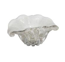 Murano Bowl Branco c Dourado Belissimo Luxo Murano Bowl Branco c Dourado Belissimo Luxo