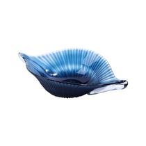 Murano centro mesa vidro 37,5x19,5x9cm azul escuro -L Hermitage