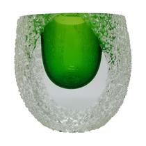 Murano mini vaso vidro 8x7x7,8cm verde -L Hermitage Murano mini vaso vidro 8x7x7,8cm verde -L Hermitage