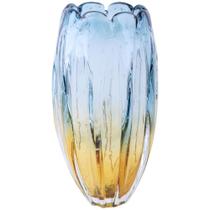 Murano vaso colorido em vidro D16xA30cm - L Hermitage